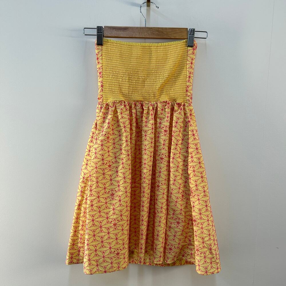 Lilly Pulitzer Felicity Starfruit Yellow Fly Away Eyelet Dress 4 Y2K Sundress - Picture 3 of 10